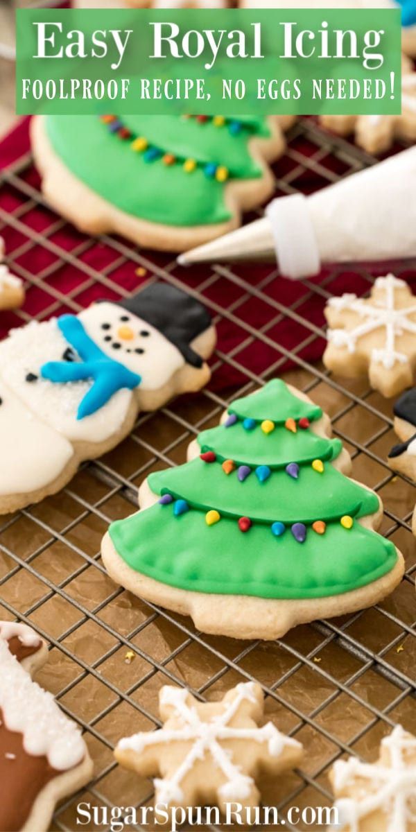 Festive Edible Art: Colorful Christmas Cookies with Intricate Royal Icing Designs.