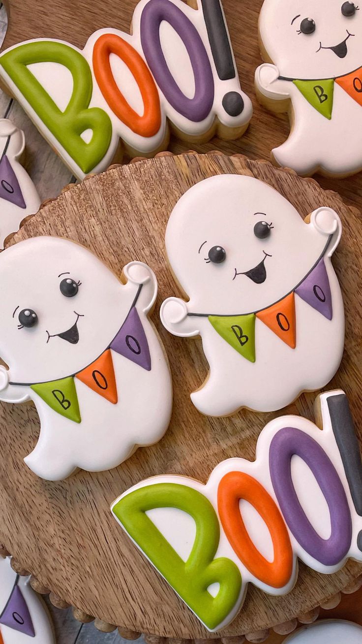 Festive Whimsical Ghost Cookies for Halloween Celebrations