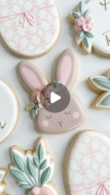 Charming Pastel Bunny Cookies: Perfect Springtime Treats for Festive Occasions.