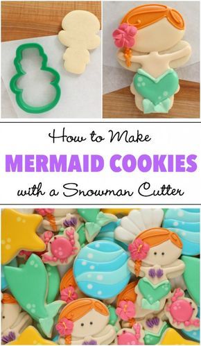 Whimsical Mermaid Cookies: Vibrantly Decorated with Underwater Themes