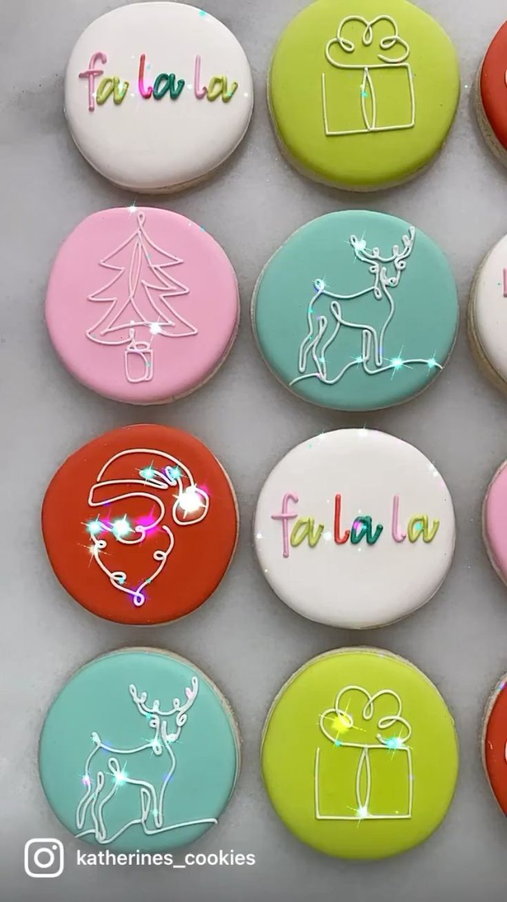 Festive Colorful Cookies: Charming Treats for Joyful Celebrations