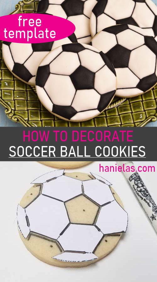 Eye-Catching Soccer Ball Cookies with Bold Patterns: Perfect for Sports-Themed Parties