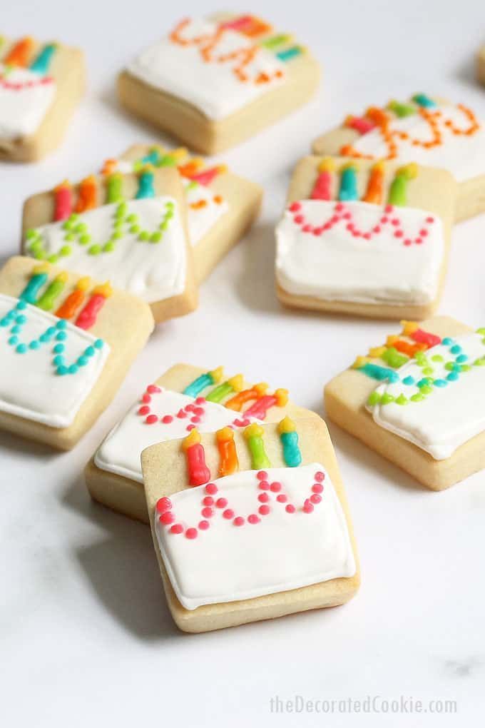 Playful Birthday Cookie Designs Enhance Festive Celebrations with Colorful Icing and Cheerful Patterns.