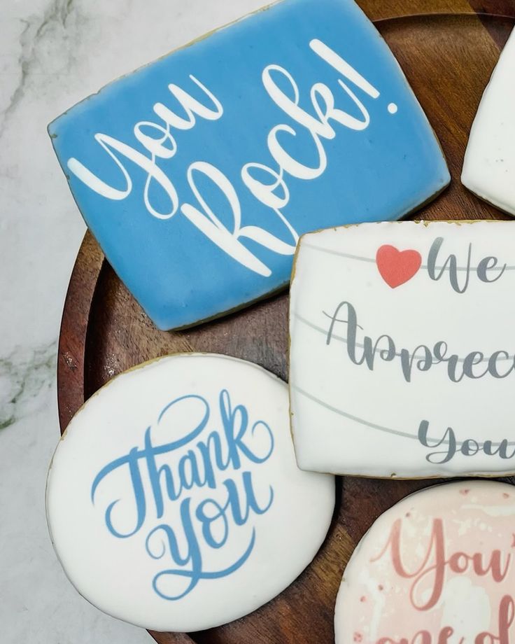 Charming Colorful Cookies with Inspiring Messages Perfect for Gifting and Celebrations.