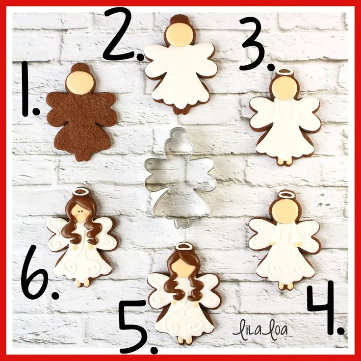 Festive Decorative Angel Cookies: Unique Designs and Vibrant Icing for Any Celebration.