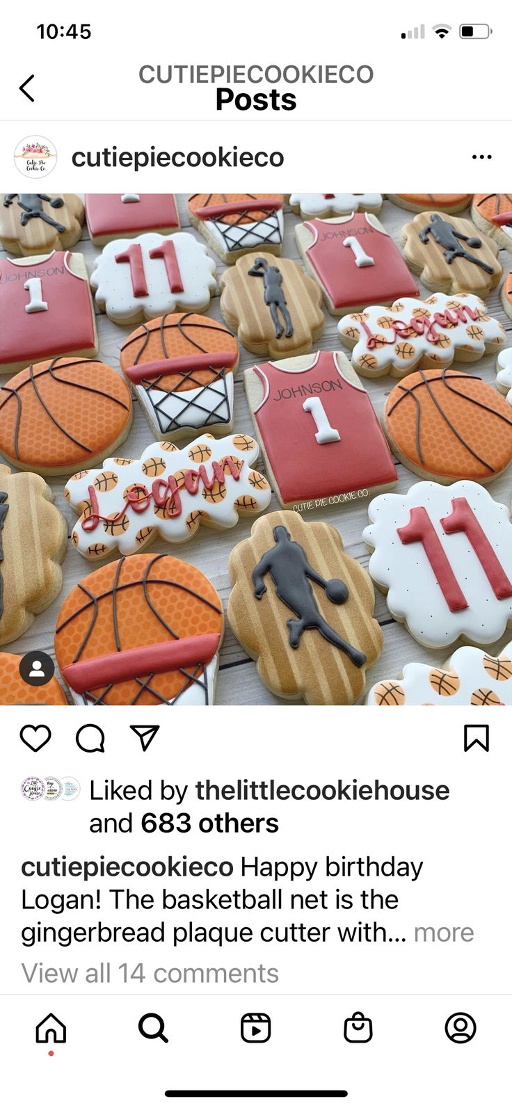 Vibrant Basketball-Themed Cookies for a Sporty Birthday Celebration.