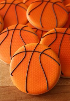 Creative Basketball-Inspired Cookies: Vibrant Design Perfect for Sports Events