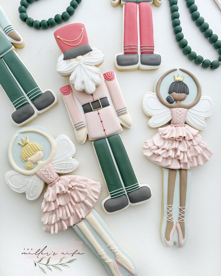 Whimsical Decorative Cookies Inspired by Ballet and Holiday Themes