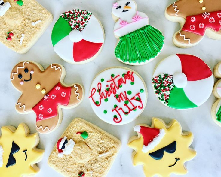 Vibrant Christmas Cookies: Festive Shapes Celebrating Holiday Cheer