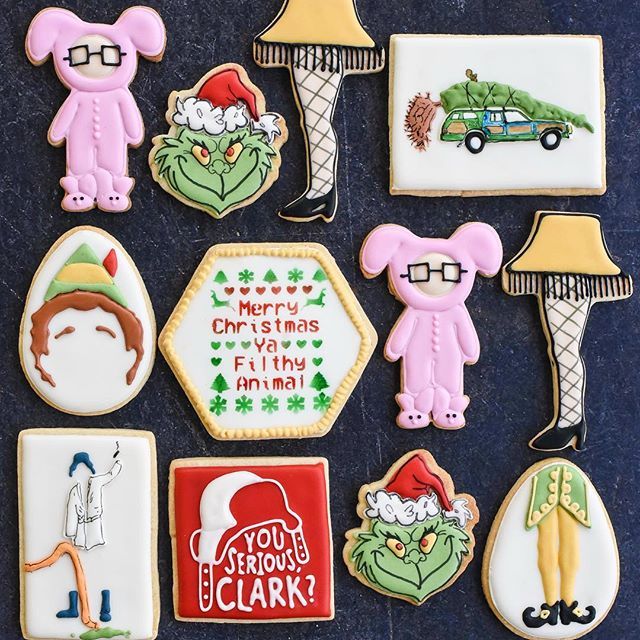 Whimsical Holiday Cookie Designs with Adorable Gingerbread Figures and Cheerful Icing Details.