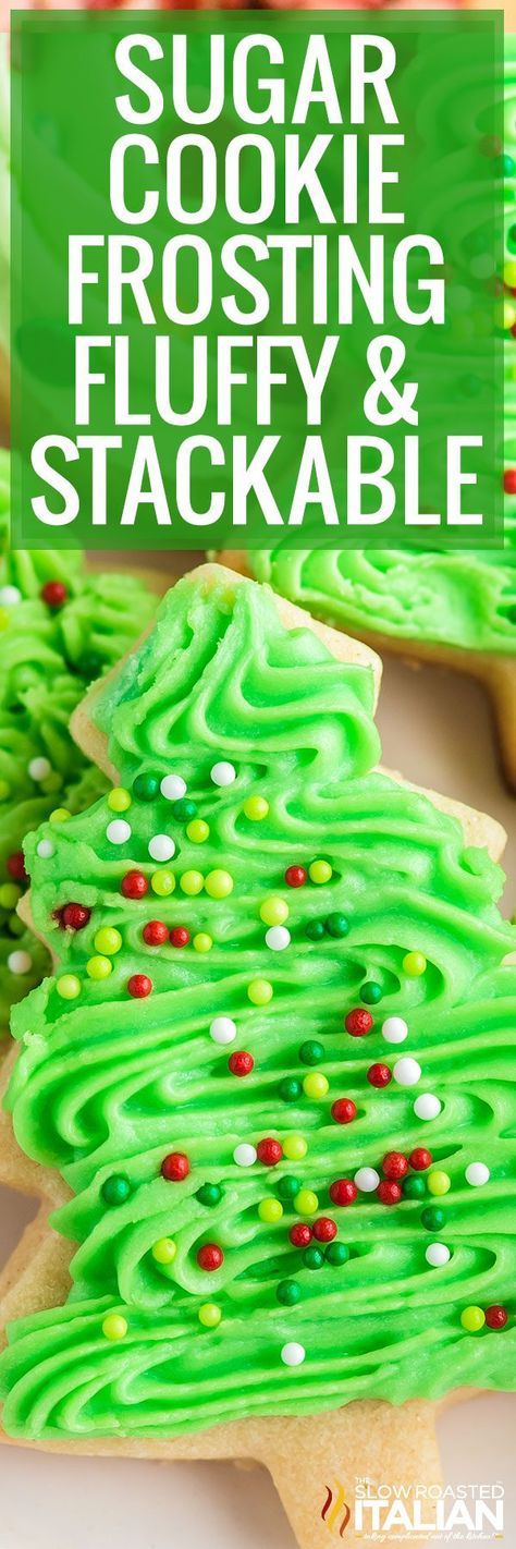 Festive Vibrant Green Frosted Sugar Cookies with Colorful Sprinkles for Holiday Cheer