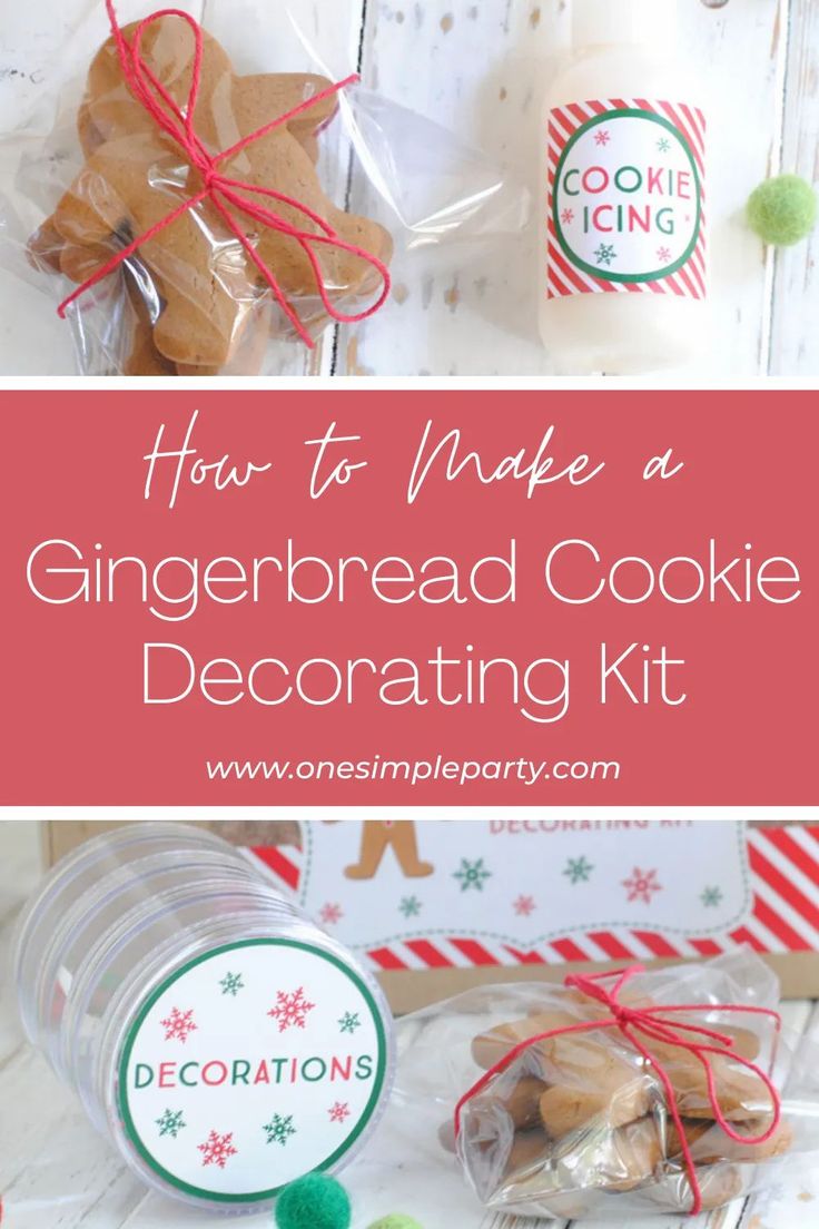 Festive Gingerbread Cookie Decorating Kit for Creative Holiday Fun