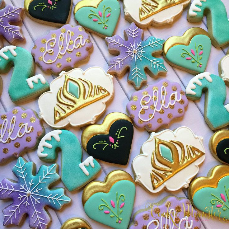 Whimsical Colorful Cookies with Playful Designs for Festive Celebrations