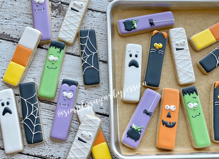 Vibrant Halloween Cookies: Whimsical Treats for Festive Celebrations.