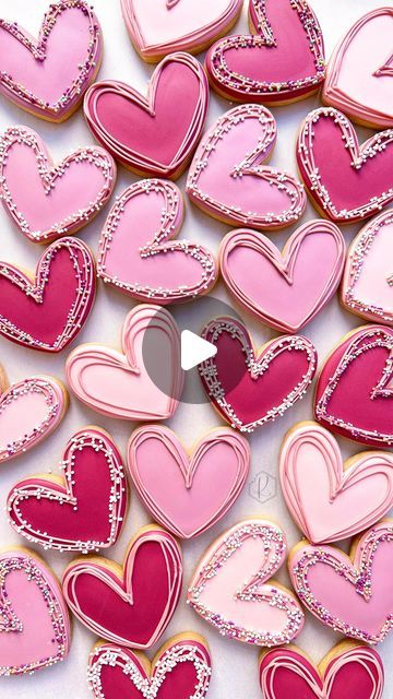 Delightful Heart-Shaped Cookies: A Romantic, Colorful Treat for Special Occasions