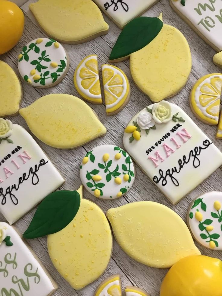 Cheerful Lemon-Themed Cookie Designs Celebrate Summer with Vibrant Shapes and Colors