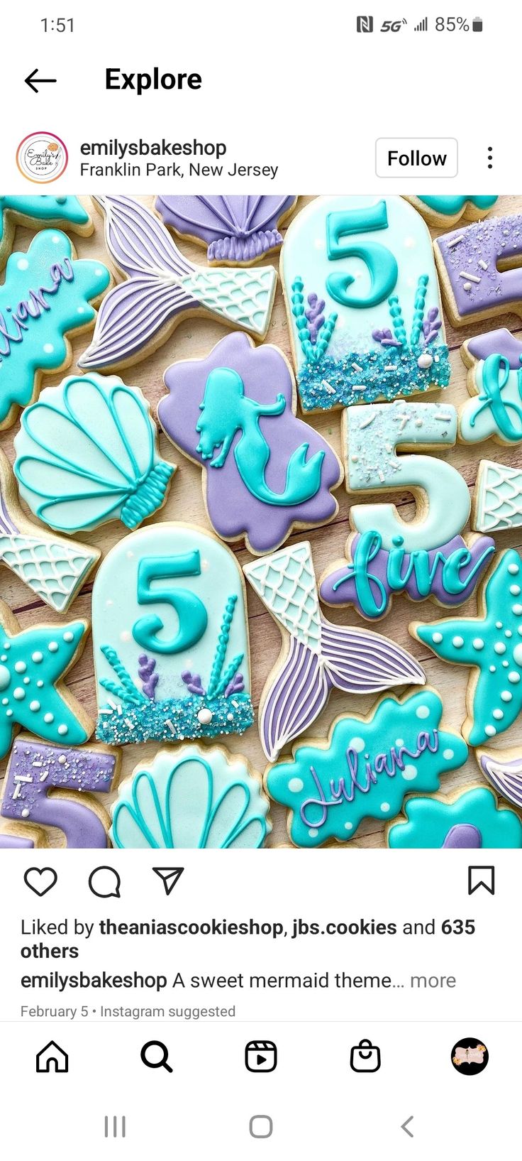 Whimsical Mermaid-Themed Cookies Showcase Intricate Ocean-Inspired Designs in Vibrant Colors.