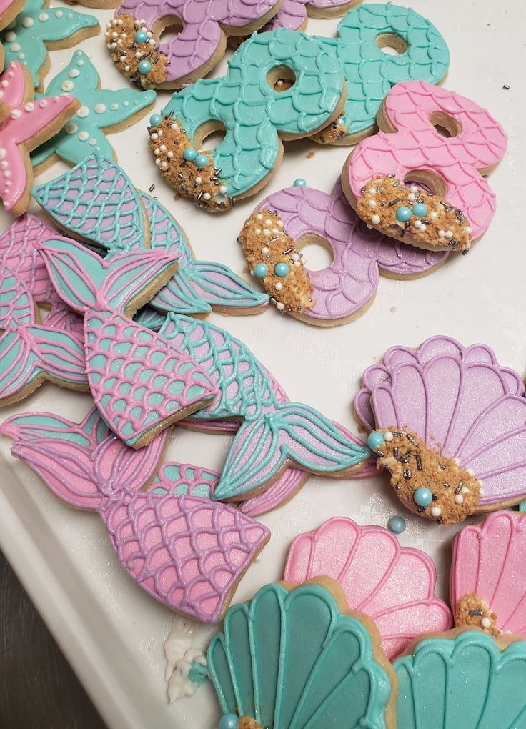 Whimsical Under-the-Sea Themed Colorful Cookie Designs