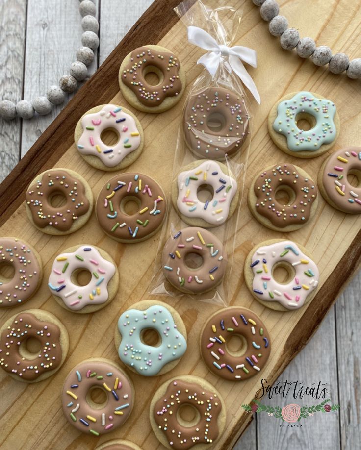 Charming Pastel Donut-Shaped Cookies Perfect for Celebrations