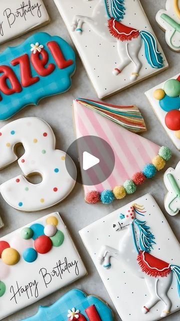 Vibrant Whimsical Decorative Cookies for Festive Celebrations.