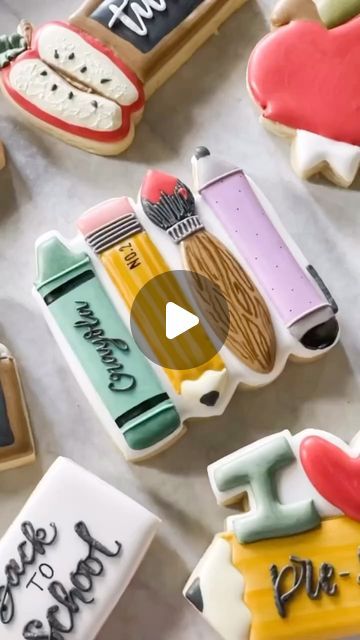 Playful Educational Cookies Inspired by School Supplies