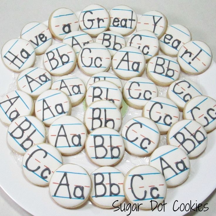 Playful Educational Decorative Cookies for Celebrations and Themed Parties