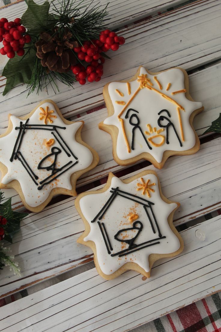 Whimsical Festive Cookies: Intricately Iced Delights for Holiday Celebrations