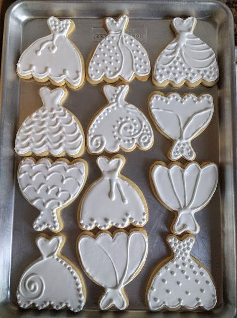 Decorative Cookie Collection Inspired by Elegant Dress Designs for Celebrations.