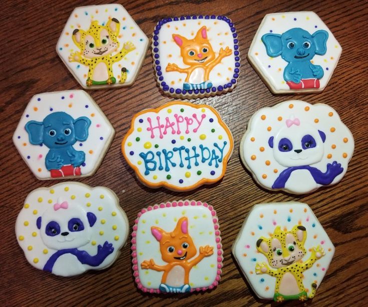 Word Party Cookies Decorated