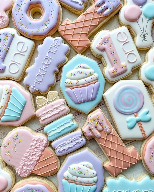 Whimsical Colorful Cookie Designs for Celebrations