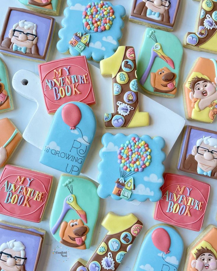 Enchanting Colorful Cookies Inspired by Animated Film Celebrate Milestones with Charm and Playfulness.