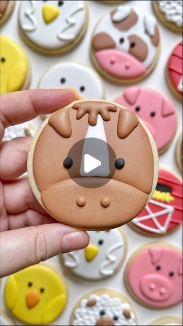 Playful Animal-Themed Cookies Inspire Vibrant Nail Art Designs.