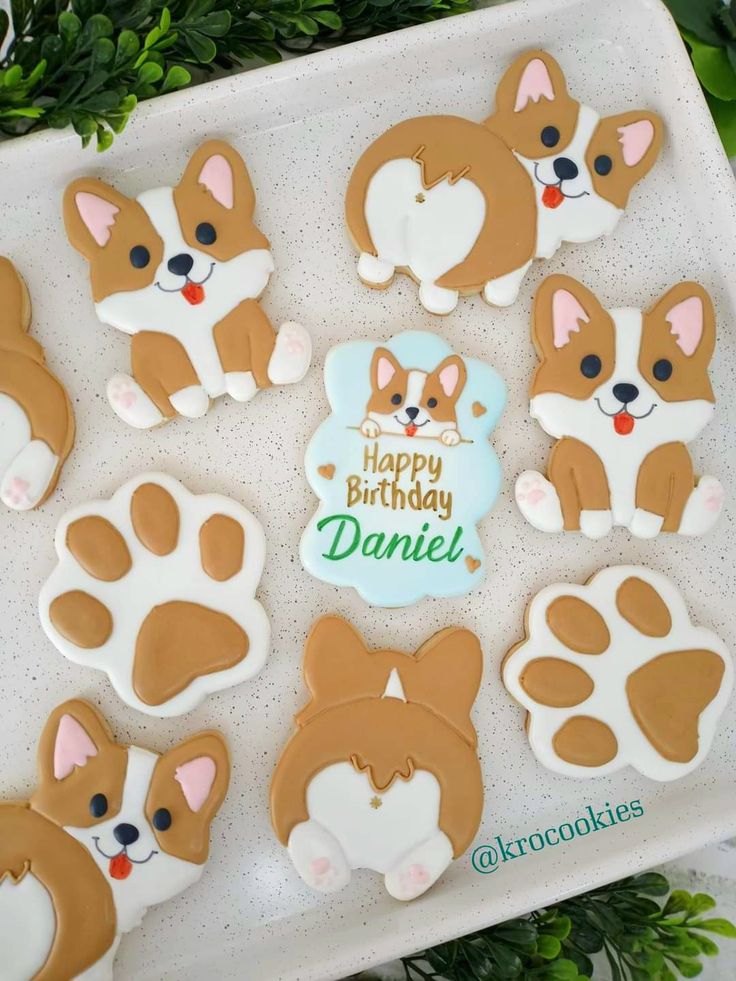 Charming Corgi-themed Cookies Perfect for Celebrations