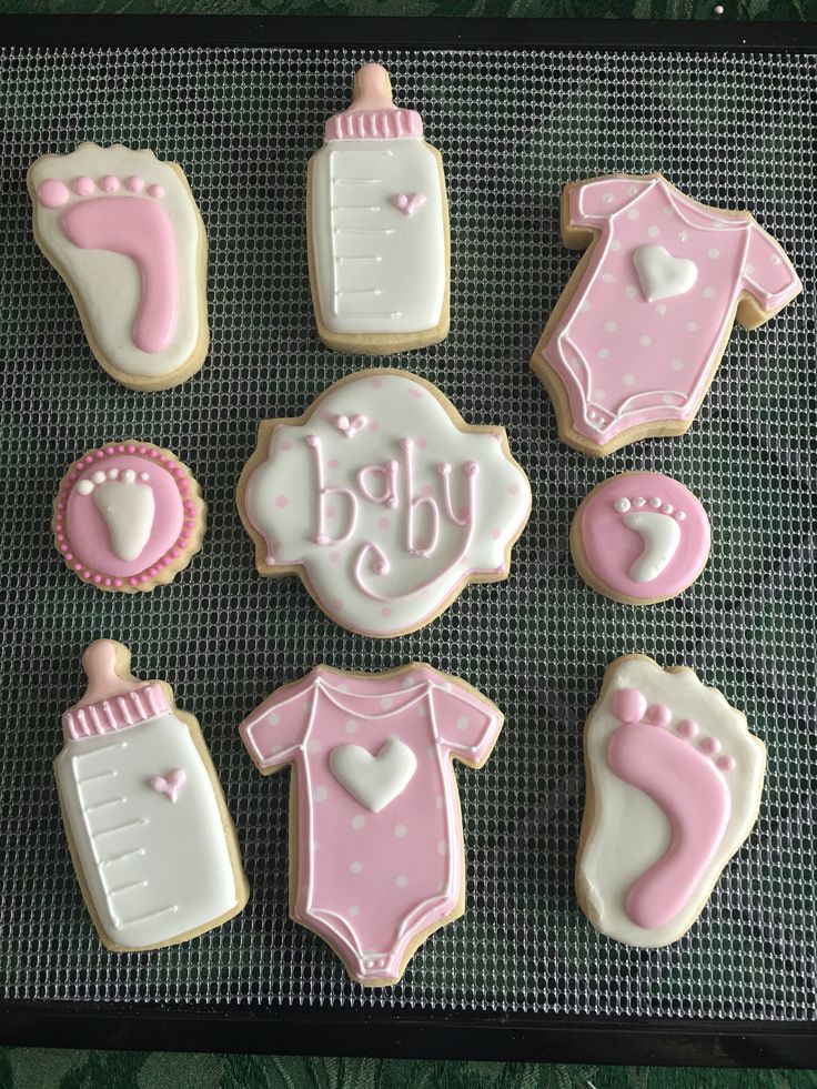 Whimsical Pastel Baby-Themed Cookies: A Delightful Addition to Any Baby Shower