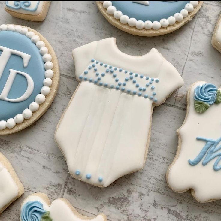 Charming Baby Onesie Cookies with Elegant Frosting for Celebrations