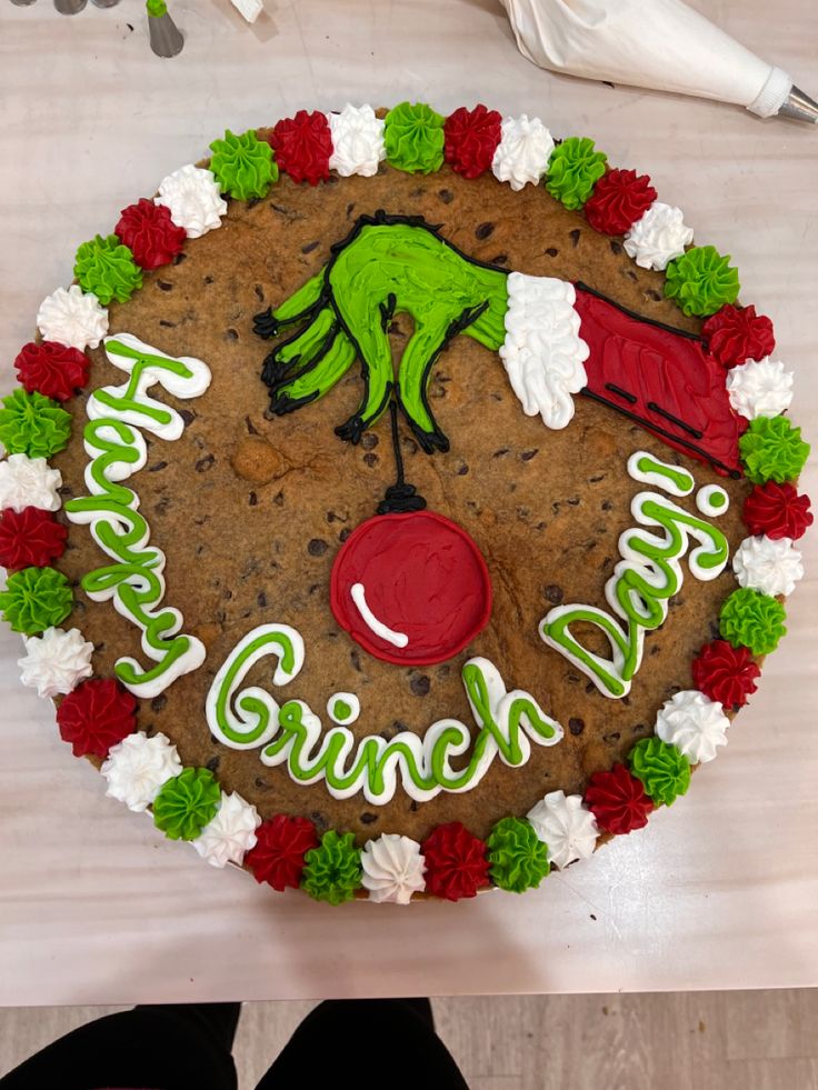 Whimsical Festive Cookie Cake: A Cheerful Holiday Centerpiece.