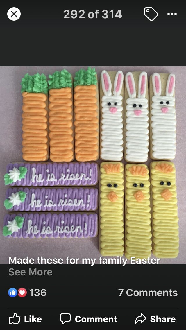 Playful Display of Festive Easter Treats: Adorable Carrot, Bunny, and Chick Cookies Create a Cheerful Atmosphere.