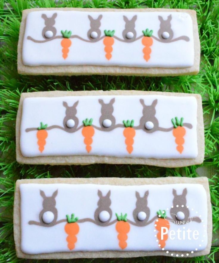 Playful Bunny and Carrot Cookies for Festive Spring Gatherings.