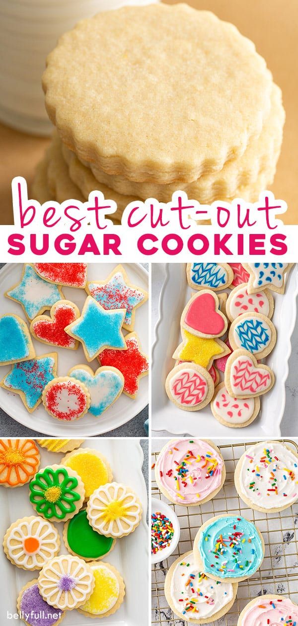 Festively Decorated Colorful Sugar Cookies in Fun Shapes