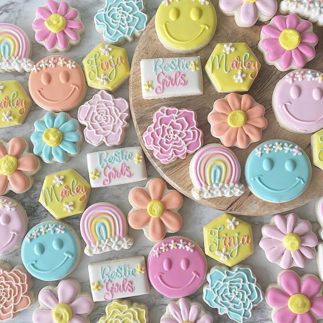 Vibrant Cookie Designs with Whimsical Motifs for Joyful Celebrations