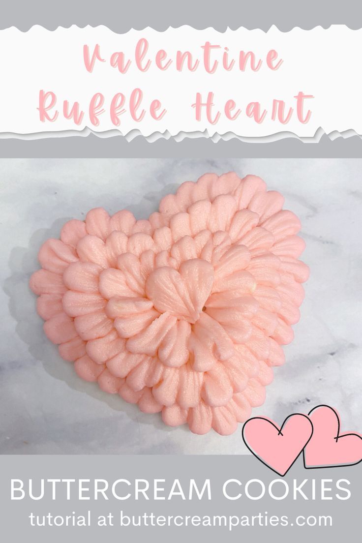 Whimsical Pink Ruffled Heart Cupcake: Perfect for Valentine's Day Celebrations.