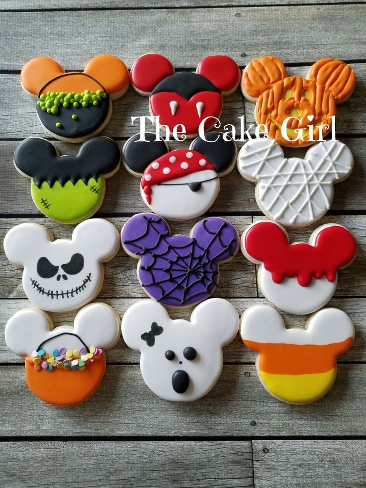 Playful Mickey Mouse Cookies: Whimsical Designs for Festive Celebrations.