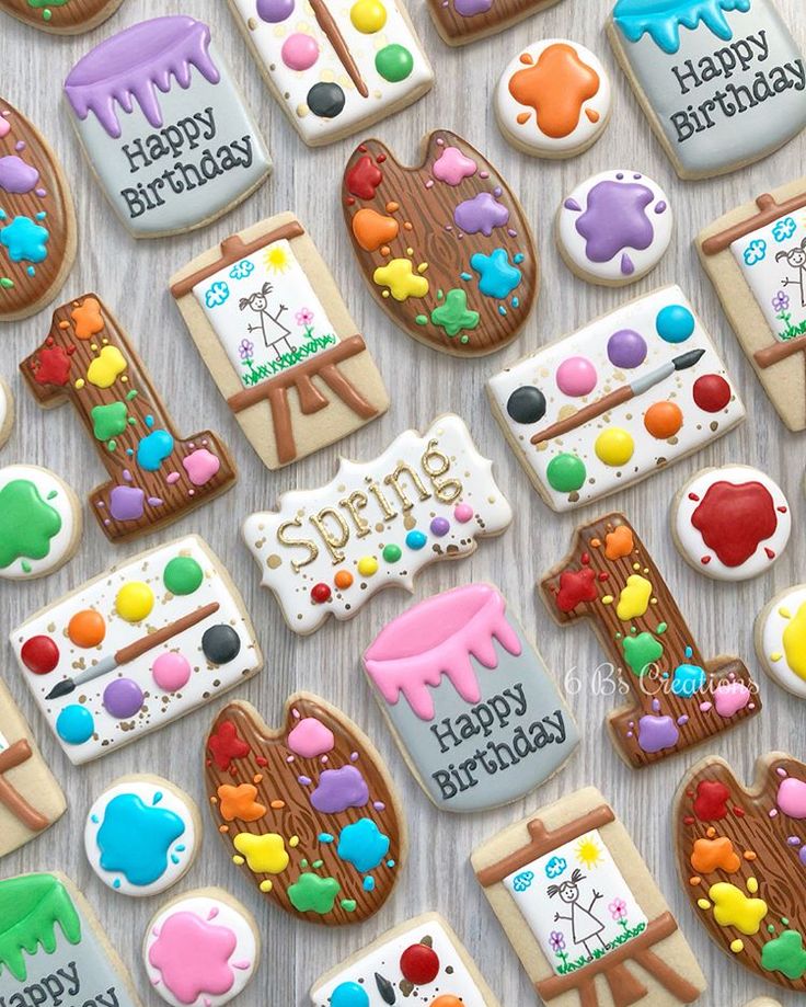 Whimsical Colorful Cookies: Artistic Designs for Festive Celebrations