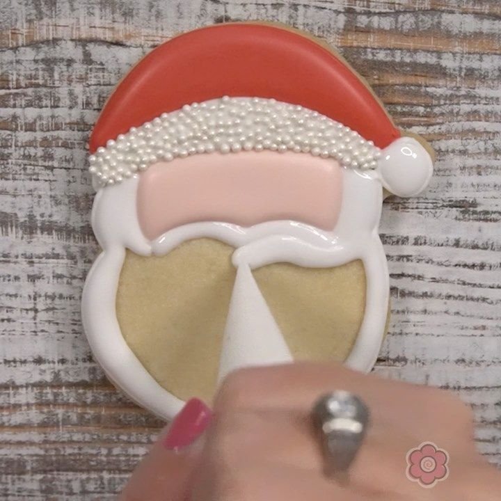 Cheerful Santa-Themed Nail Art Design for Festive Celebrations.