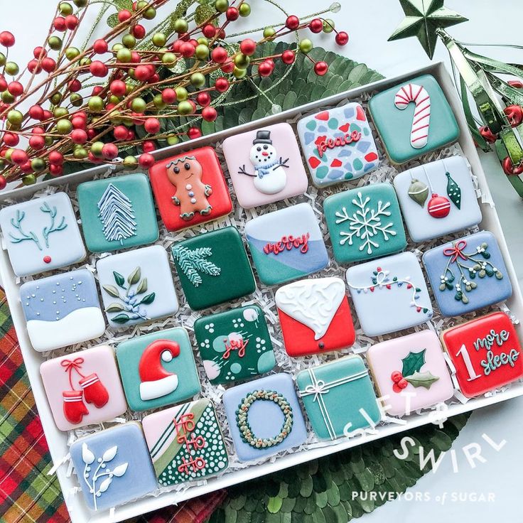 Festively Designed Holiday Cookies Create a Joyful Celebration Atmosphere.