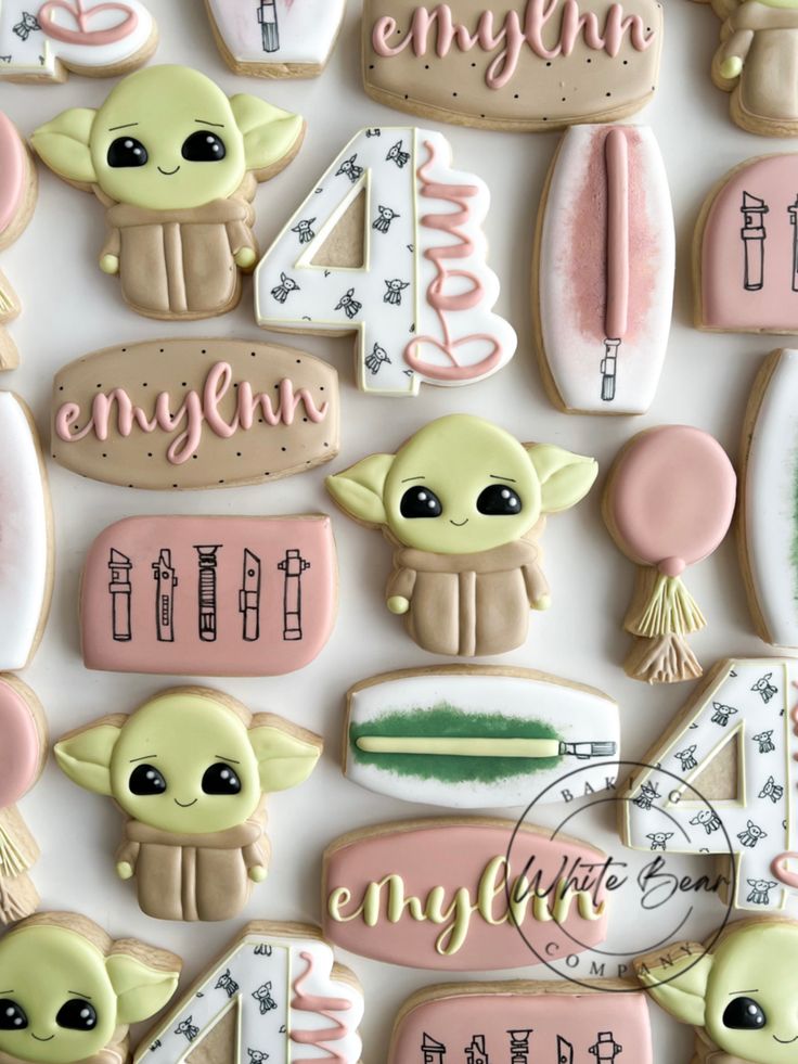 Playful Festive Cookies with Colorful Designs for Celebrations.