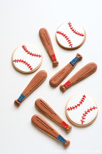 Decorative Baseball-Themed Cookies Perfect for Sports Events and Parties