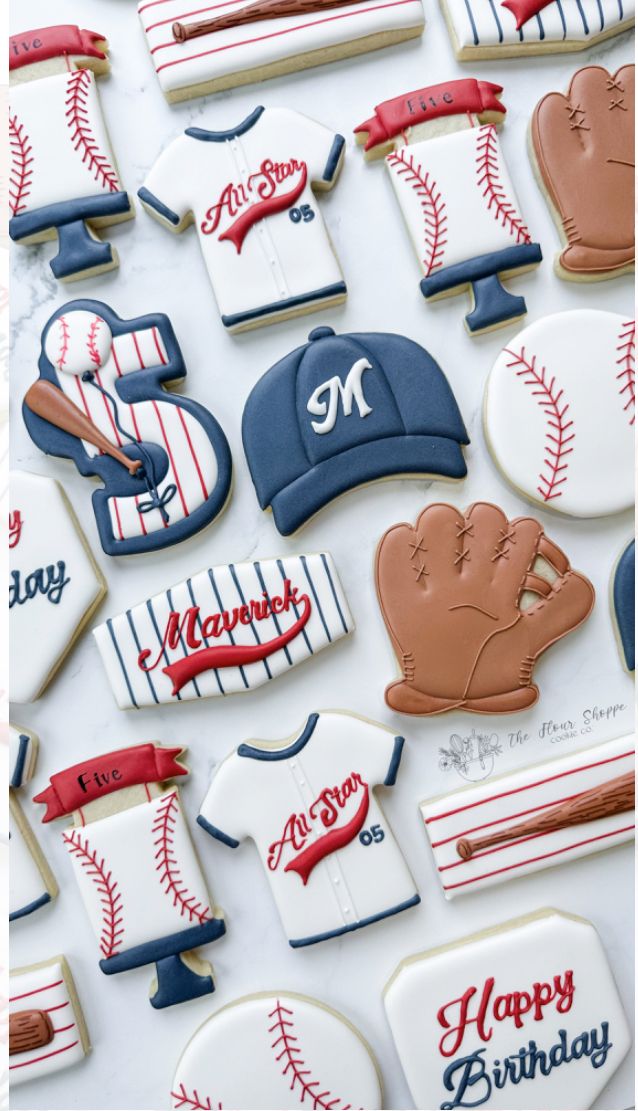 Vibrant Baseball-Themed Cookies: A Creative Delight for Sports Celebrations