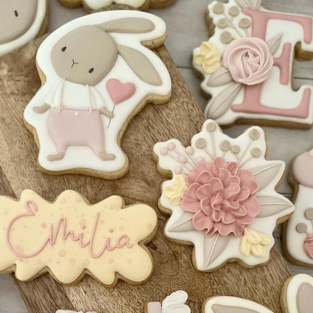 Whimsical Decorative Cookies with Intricate Designs for Celebrations