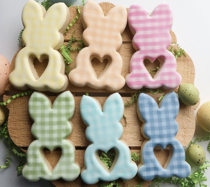 Whimsical Bunny-Shaped Cookies Perfect for Spring Celebrations and Easter.